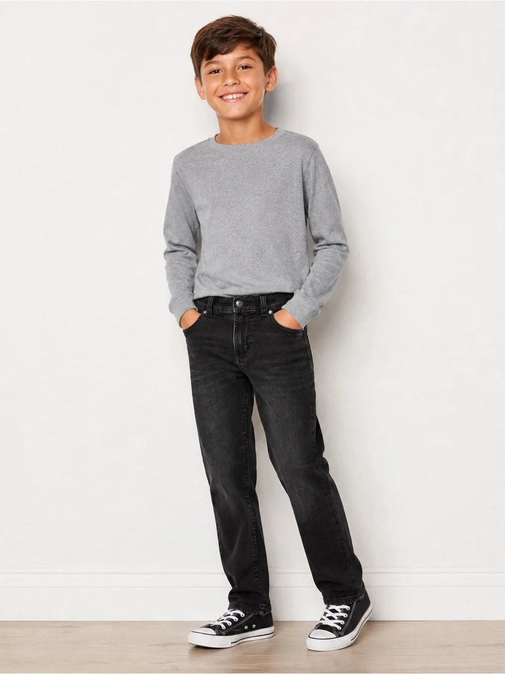 OshKosh B’gosh Boys Black Wash Jeans Size 8
